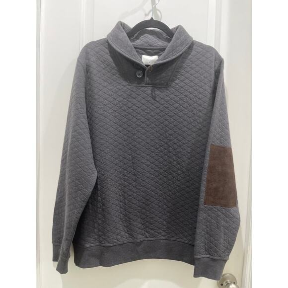 Billy Reid Dark Navy Shawl Collar Pullover Sweater Sz M - Picture 2 of 10